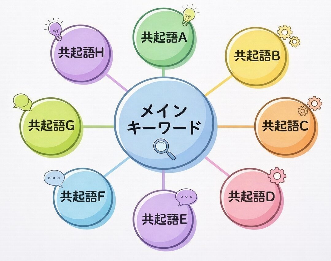 共起語の概念を示す図