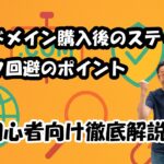 中古ドメイン購入後のステップとリスク回避のポイントを徹底解説