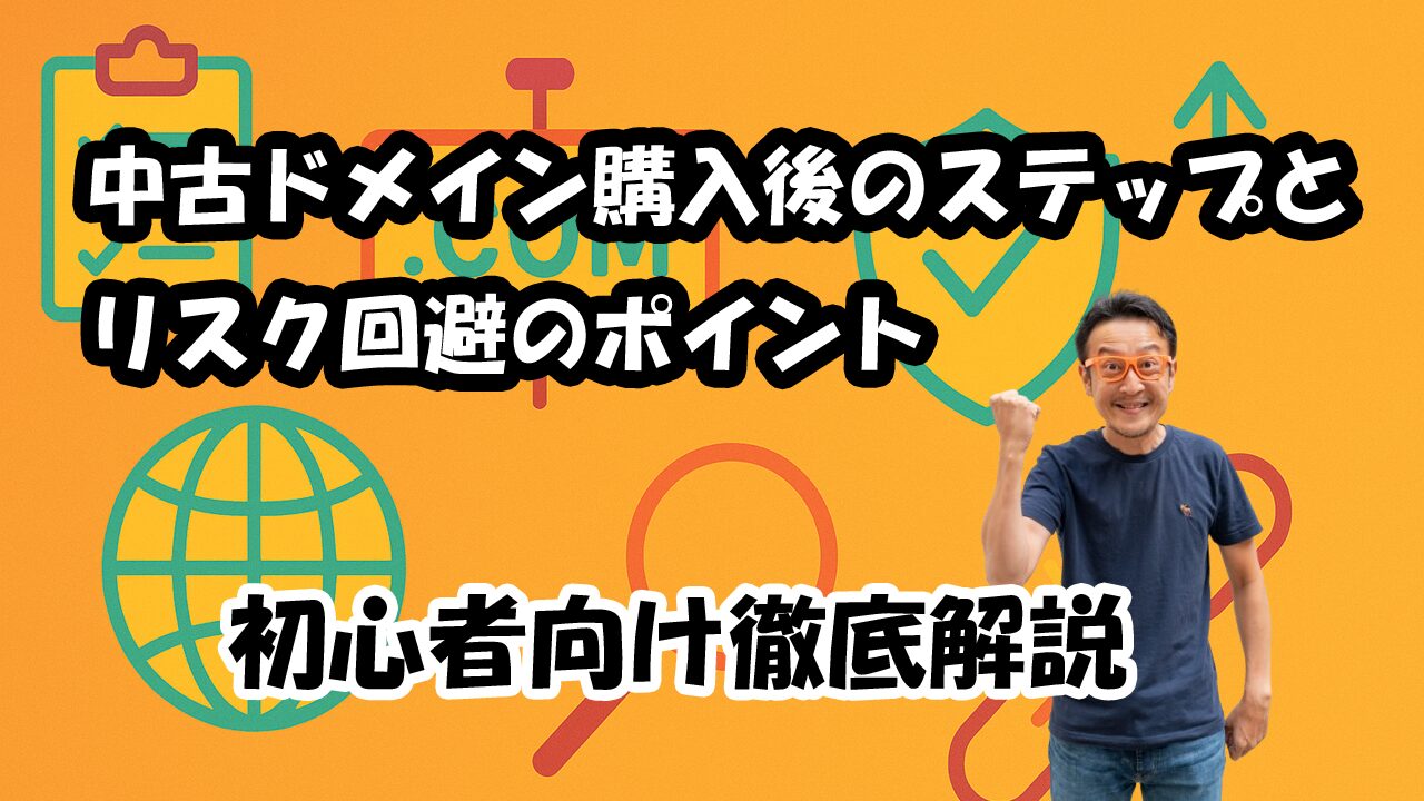 中古ドメイン購入後のステップとリスク回避のポイントを徹底解説