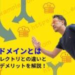 サブドメインとは既存のドメインの前方に任意の文字列を加えたドメインのことである