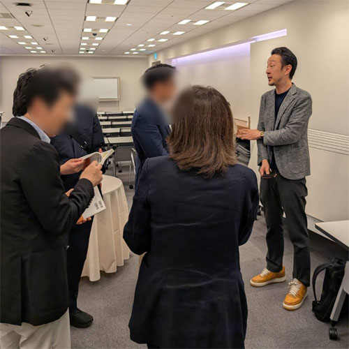 「美容医療×AI」について講演後柏崎を囲んで雑談